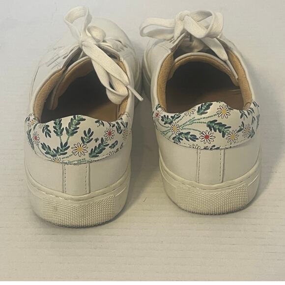 Women's Jack Rogers White Leather Sneakers Tennis Shoes Casual Size 7M - Picture 3 of 8